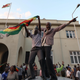 Celebration in Harare.